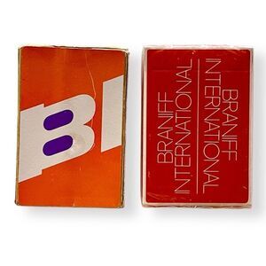 Braniff Intl Airlines Playing Cards Set Bridge Spanish Portuguese Translation